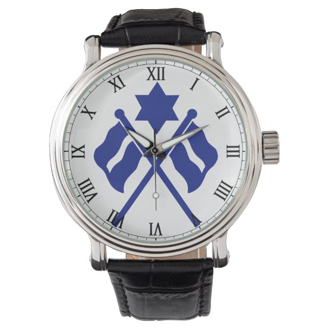 Buntings badge horloge (Voorkant)