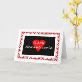 Buon Anniversario - Gelukkig Jubileum in Italiano Kaart (Gele Bloem)