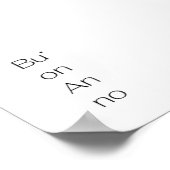 Buon Anno - minimalistic typography poster (Hoek)