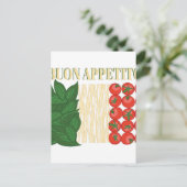 Buon Appetito Briefkaart (Staand voorkant)