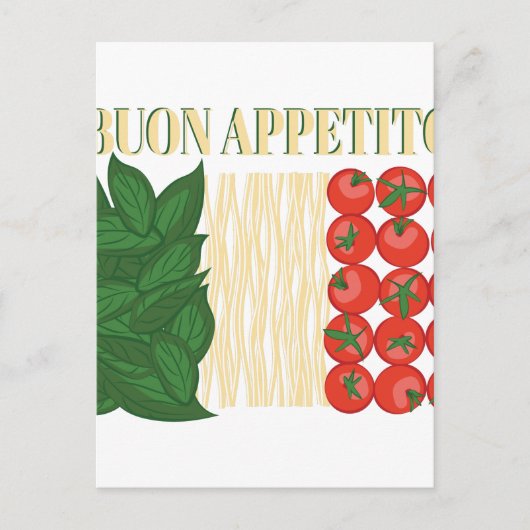 Buon Appetito Briefkaart (Voorkant)