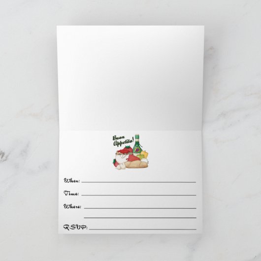 Buon Appetito Dinner Invitation (Binnen)