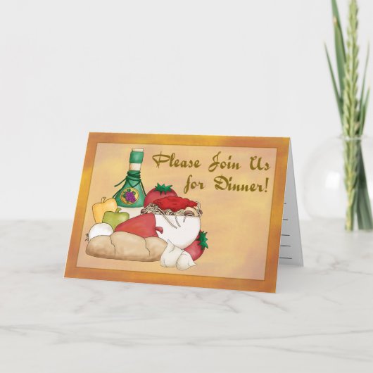 Buon Appetito Dinner Invitation (Voorkant)