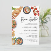 Buon Appetito! Italiaans Pasta eten repetitie dine Kaart (Staand voorkant)