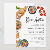 Buon Appetito! Italiaans Pasta eten repetitie dine Kaart (Voorkant / Achterkant)