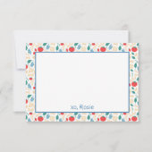 Buon Appetito Kleurrijke Pasta Verjaardag Statione Bedankkaart (Voorkant)