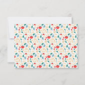 Buon Appetito Kleurrijke Pasta Verjaardag Statione Bedankkaart (Achterkant)