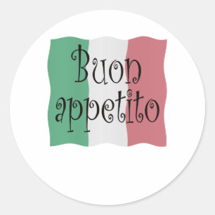 Buon appetito ronde sticker