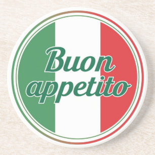Buon appétito Zandsteen Onderzetter