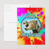 Buon Compleanno Briefkaart (Voorkant / Achterkant)