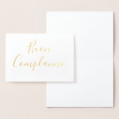 Buon Compleanno Calligraphy Gold Foil Kaart (Display)