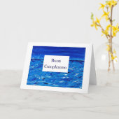 Buon Compleanno - Gelukkige Verjaardag in het Kaart (Gele Bloem)