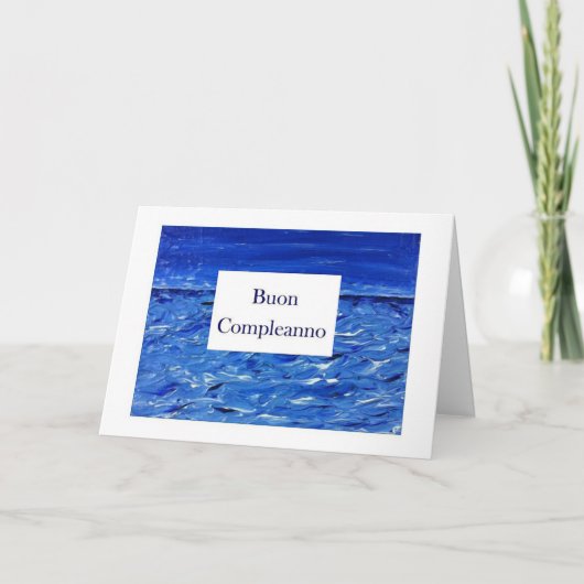 Buon Compleanno - Gelukkige Verjaardag in het Kaart (Voorkant)