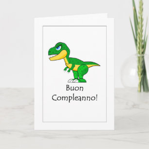 Buon Compleanno - Happy Birthday in Italiaanse Kaa Kaart