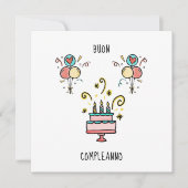 Buon Compleanno | Happy Birthday Kaart (Voorkant)