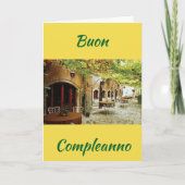 "BUON COMPLEANNO" ****ITALIAANS**** VERJAARDAG KAART (Voorkant)