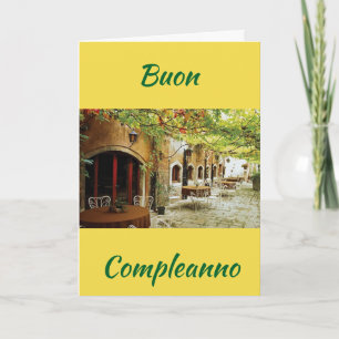 "BUON COMPLEANNO" ****ITALIAANS**** VERJAARDAG KAART
