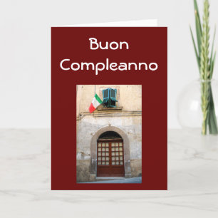 "BUON COMPLEANNO" ITALIAANSE BIRTHDAAG KAART