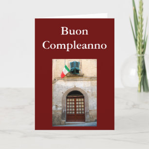 "BUON COMPLEANNO" ITALIAANSE VERJAARDAG KAART