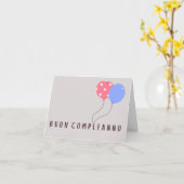 Buon Compleanno Italiaanse verjaardag Kaart (Gele Bloem)