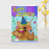 Buon Compleanno Kaart (Gele Bloem)