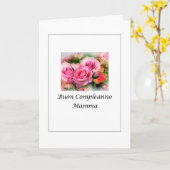 Buon Compleanno Mamma - Italiaans Kaart (Gele Bloem)