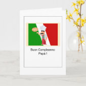 Buon Compleanno Papà - Gelukkige Verjaardag in het Kaart (Gele Bloem)