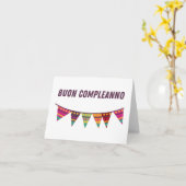 Buon complementanno, Italiaans gefeliciteerd jaar Kaart (Gele Bloem)