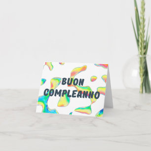 Buon complementanno, Italiaans gefeliciteerd jaar Kaart