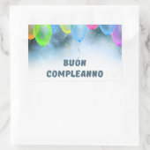 Buon complementanno, Italiaans gefeliciteerd jaar Rechthoekige Sticker (Tas)