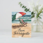 Buon Ferragosto Italiaanse feestdag Feestdagenkaart (Staand voorkant)