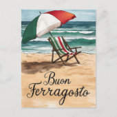 Buon Ferragosto Italiaanse feestdag Feestdagenkaart (Voorkant)
