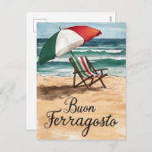 Buon ferragosto Italiaanse feestdag Feestdagenkaart (Voorkant / Achterkant)