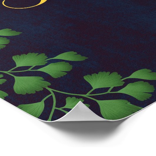 Buon Giorno Lemon Floral Poster – Italiaans geïnsp (Hoek)