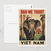 Buon Ma Thuot Elephant Viet Nam Travel Briefkaart (Voorkant / Achterkant)