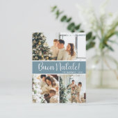 Buon Natale 3 foto Feestdagenkaart (Staand voorkant)