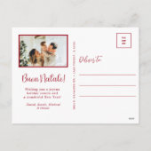 Buon Natale 4 Foto Feestdagenkaart (Achterkant)