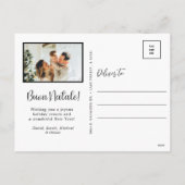 Buon Natale 4 Foto Feestdagenkaart (Achterkant)