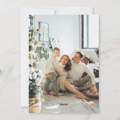 Buon Natale 4 Photo Flat Holiday Card Feestdagenkaart (Achterkant)