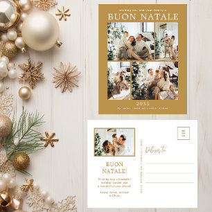 Buon Natale 5 foto Feestdagenkaart