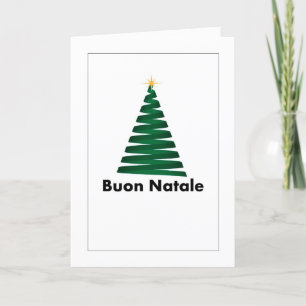 Buon Natale Albero Italiaans Wenskaart Bedankkaart
