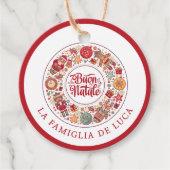 Buon Natale Bedankjes Labels (Voorkant)