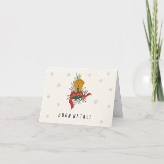 Buon Natale (biglietto natale) Italiaans kerstfees Kaart (Voorkant)