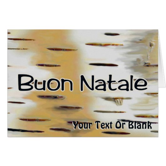 Buon Natale - Birchbark (Voorkant Horizontaal)
