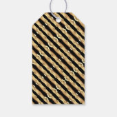 Buon Natale Black en Gold Chic Italy Kerstmis Cadeaulabel (Achterkant)