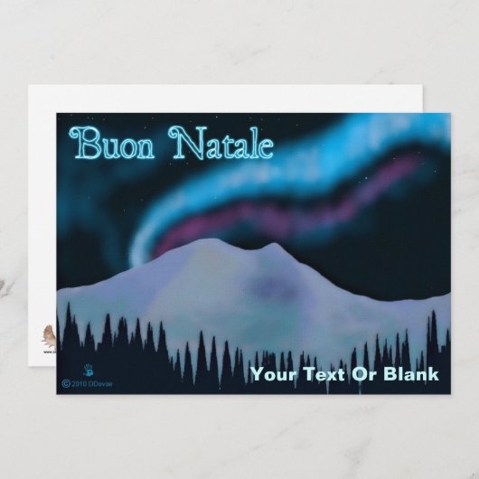 Buon Natale - Blue Aurora (Voorkant / Achterkant)