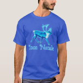 Buon Natale - Blue Cariou (rendier) T-shirt (Voorkant)