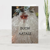 BUON NATALE/BUON ANNO! ITALIAANSE VERGADERINGEN FEESTDAGEN KAART (Voorkant)