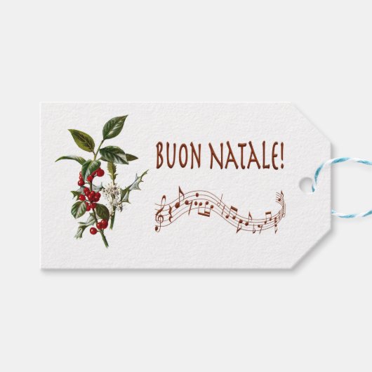 Buon Natale Cadeaulabel (Voorkant (Horizontaal))