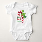 Buon Natale Candy Cane - Italian Merry Christmas Romper (Voorkant)